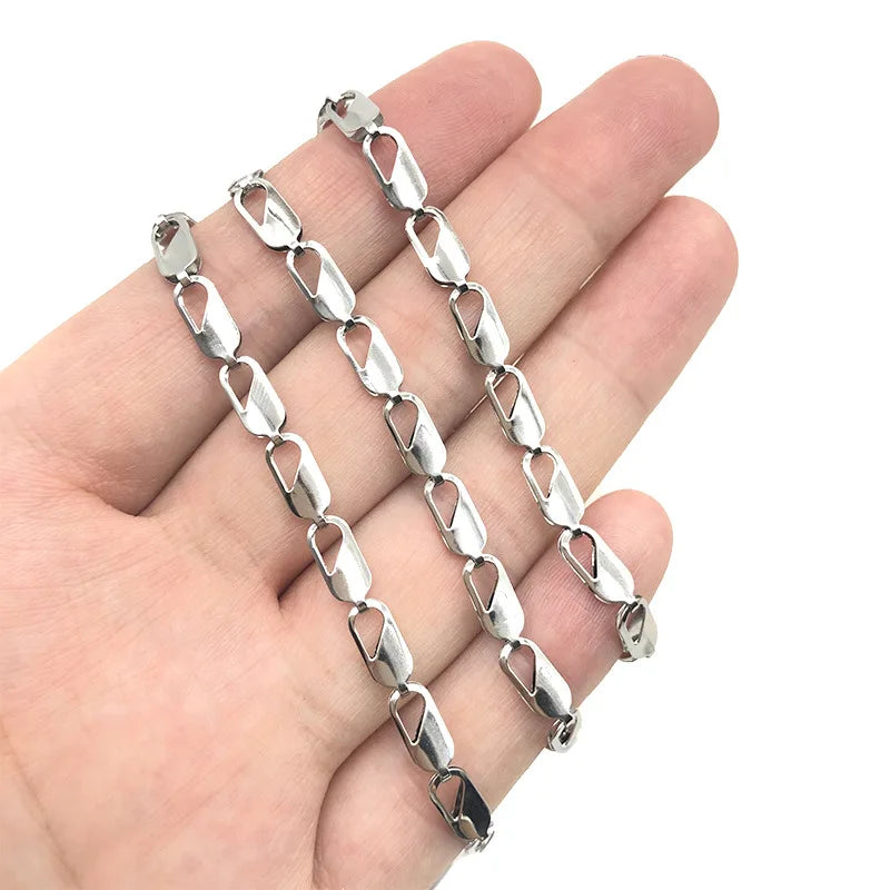 Fine Fashion Body Jewelry Stainless Steel O Chain Diy Necklace Accessories Chain Spool Roll by Meter Necklace