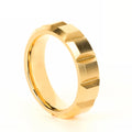 Matte Punk Pyramid Ring in Gold Color Minimalist Fashion Brass Finger Rings for Women Lady Anillos Mujer for Engagement