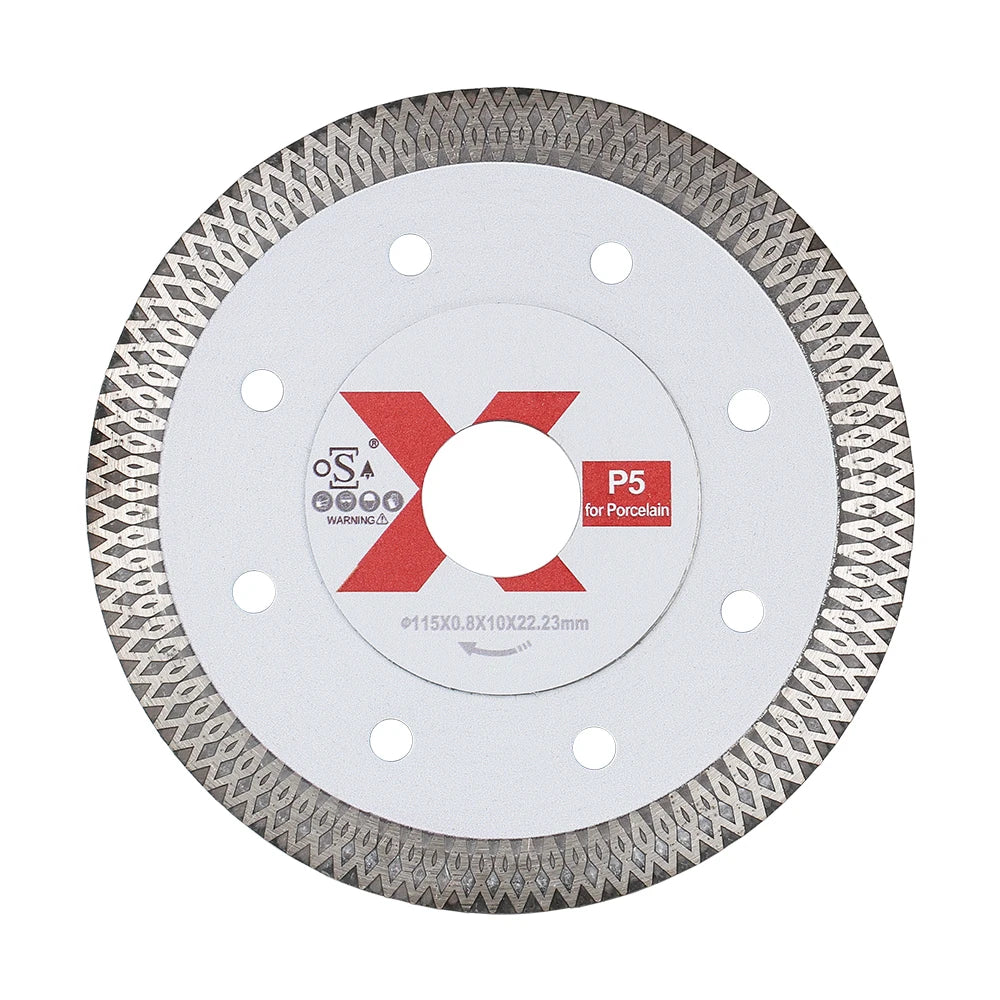 RAIZI TOOL-SuperQuality HotSale Laser Welding 4.5inch/115mm P5 Sharp Diamond Tile Porcelain Saw Blade Used for Cutting Porcelain