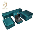 Factory Luxury Pu Leather Ring Box Customized Necklace Jewelry Boxes Packaging with logo