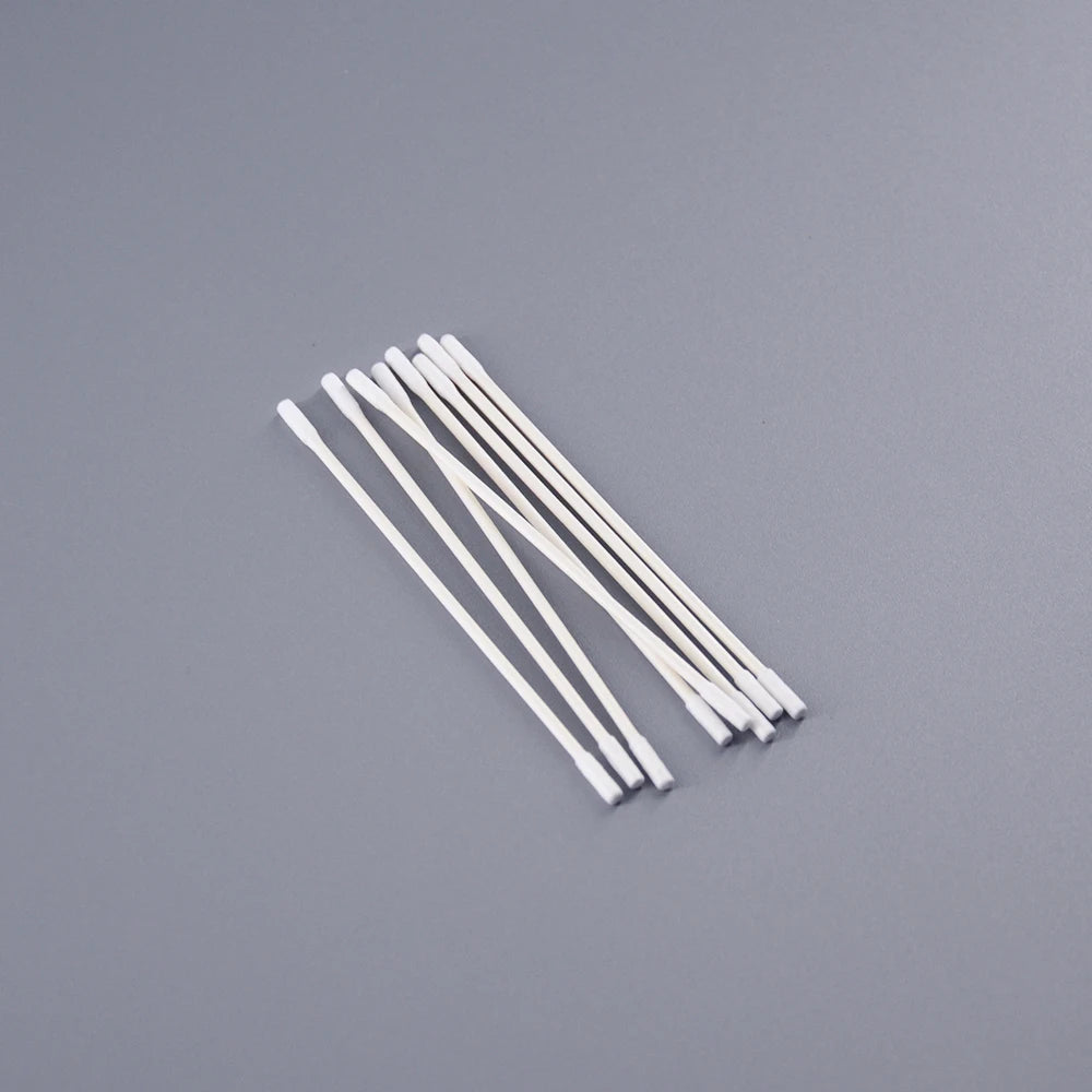 Square Flat Double Head Tip Cotton Industrial Swabs Paper Lint Free Stick Swabs