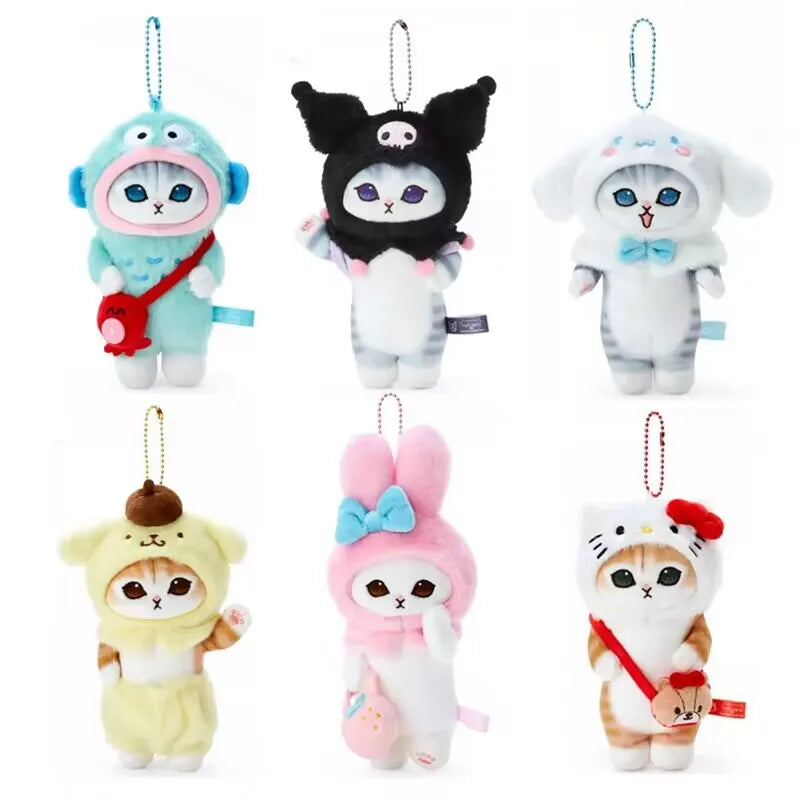 Cute Shark Cat Plush Toys Pendant PP Cotton Stuffed Doll Kids Toys Plush Doll