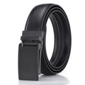 LQbelt New Men's Automatic Buckle Belt Genuine Leather Belts for Men Waistband Ratchet Custom LOGO Belt Factory