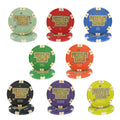 Professional Oem Pureplay Casino 39mm Ceramic Poker Chips 10g with Shinning Stars Original Design for Casino Gambling Game