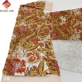 2025 New Arrival African Tulle French Laces Luxury Sequins Beaded 3D Embroidered Mesh Lace Fabric for Wedding Evening Dresses