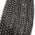 Wholesale Natural Astrophyllite Hornblende Gemstone Beads Round Beads Healing Power for Jewelry Making Bracelets Necklaces 15.5"
