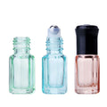 Mini 3ml 6ml 9ml 12ml Octagonal Shaped Perfume Bottle Essential Oil Glass Roll on Bottle
