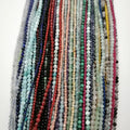 Natural Stone Beads for Jewelry Making Quartz Crystal Corner Cut Shiny Mini Beads DIY Bracelet and Necklace 2mm 3mm 4mm