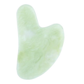 Huiying Natural Green New Jade Gua Sha Scraping Massage Tool for Facial Neck Body Face Skin Massage Heart Shape Gua Sha Board