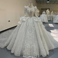 Jancember MN245 Princess High Neck Long Tail Wedding Gowns Dresses for Girls
