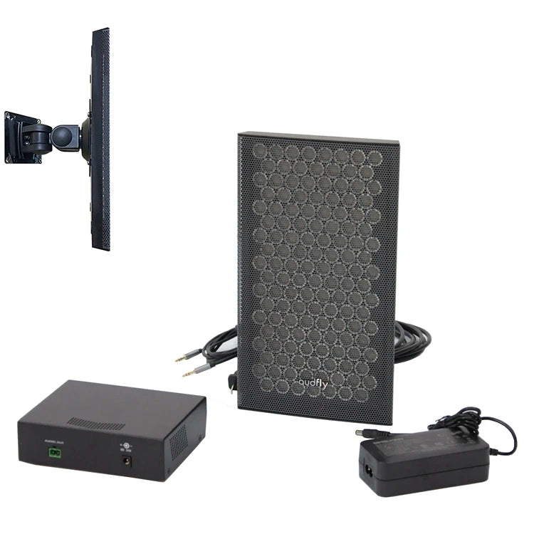 Audfly Model B2 Wall Mounted Ultrasound Directional Speaker with a Amplifier for Gallery