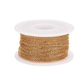 Pandahall 10m 1.3mm Soldered With Spool Oval Link Ion Plating(ip) 304 Stainless Steel Cable Chains