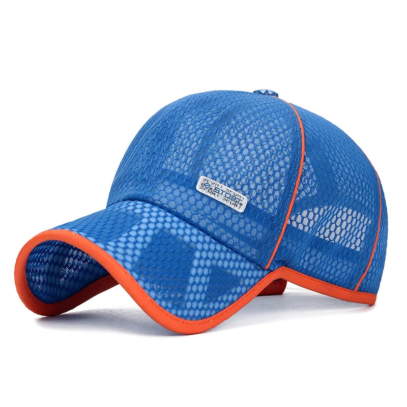Customized logo 5-12 Years Boy and Girl Children Hat Sport Summer Kids Mesh Baseball Hat