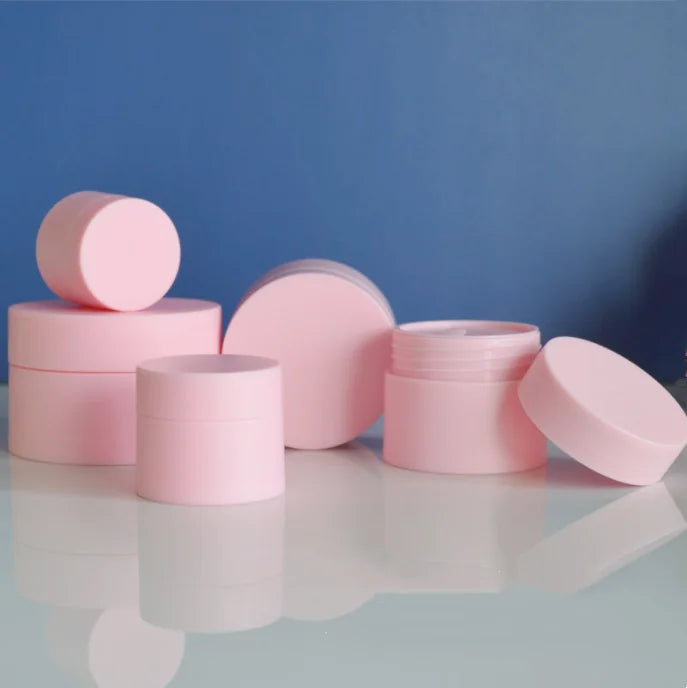 Free Sample Custom New Color Cosmetic Packaging 20ml 30ml 50ml Empty Face Care Cosmetic Plastic Cream Jars