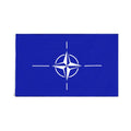 Ready to Ship ! Manufacturer Custom Cheap 3*5ft Polyester Blue Nato Flag