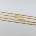 Fashion 1mm Width 14K Gold Filled Snake Necklace Chain Jewelry for Women