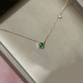 Rainbowking Simple Minimalist Luxury square ZirconGold Chain Necklace Silver 925 Collares Trending Modern Jewelry