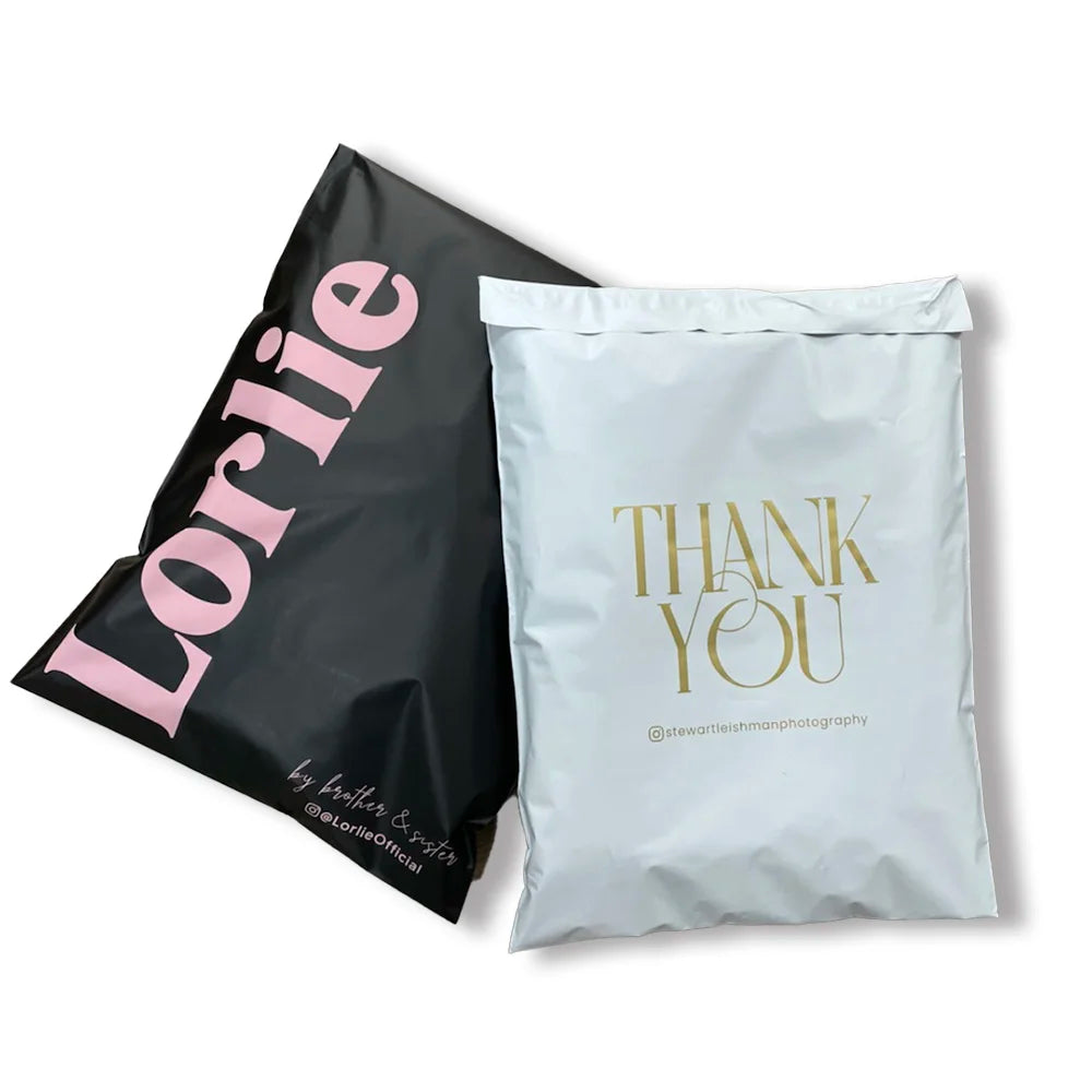 Eco Friendly Luxury Matte Black Polymailer Custom Own logo /custom logo Shipping Bag/plastic Mailer Bag Various Size Bag