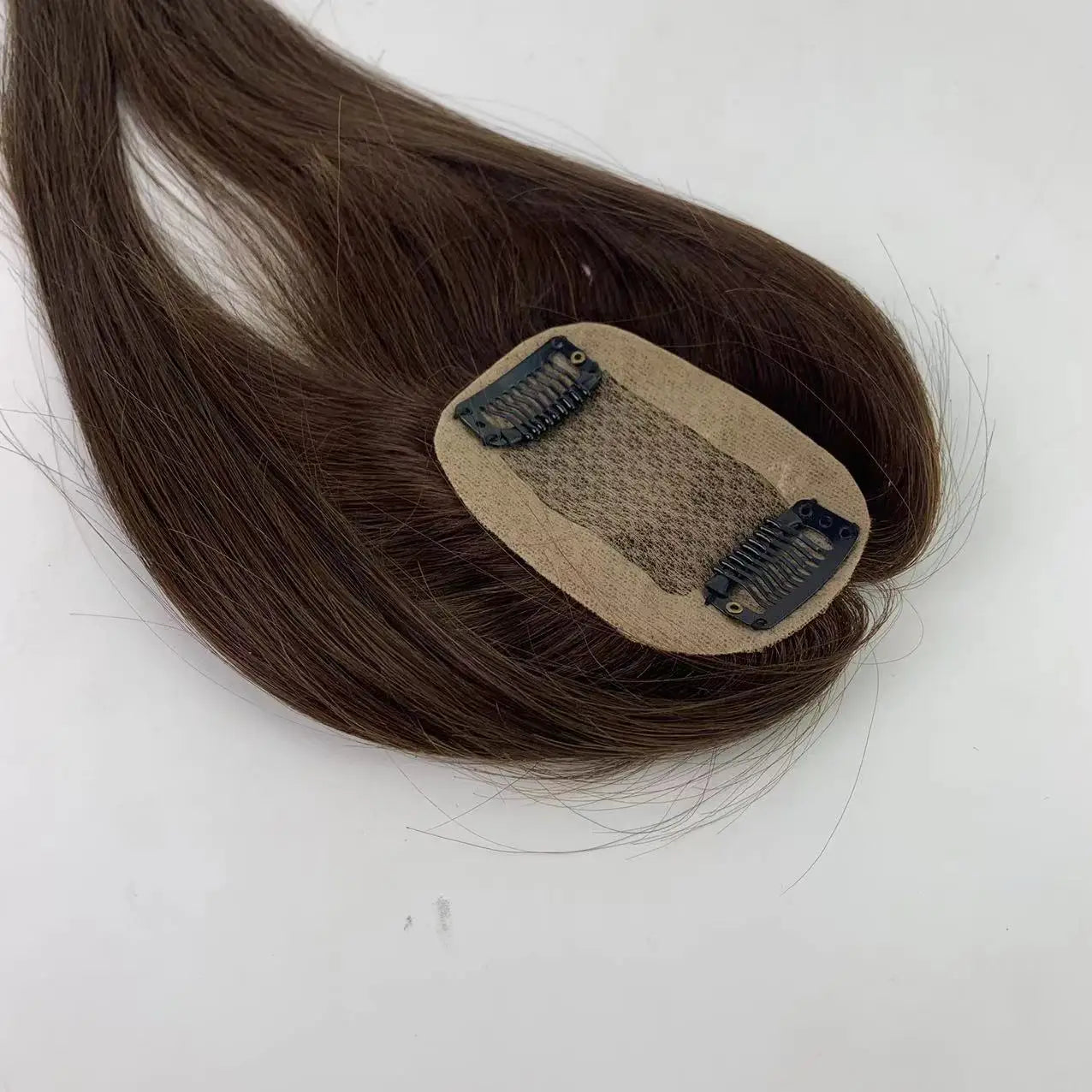 EMEDA Human Hair Topper for Women Virgin Hair Toppers Clip Ins Silk Top