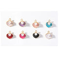 Wholesale Enamel Clam Shell Pendants Charms with DIY Plastic Imitation Pearl Beads for Necklace Jewelry Making