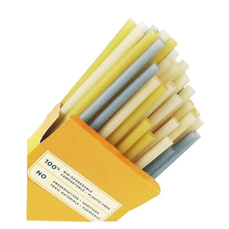 Plant Based Grain Rice Drinking Straws Disposable Compostable Straw