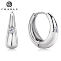 GRA D Color VVS1 2.5mm 0.06ct Mossanite Jewelry 925 Sterling Silver Moissanite Diamond Earrings for Women Cc Earing Huggie Hoop