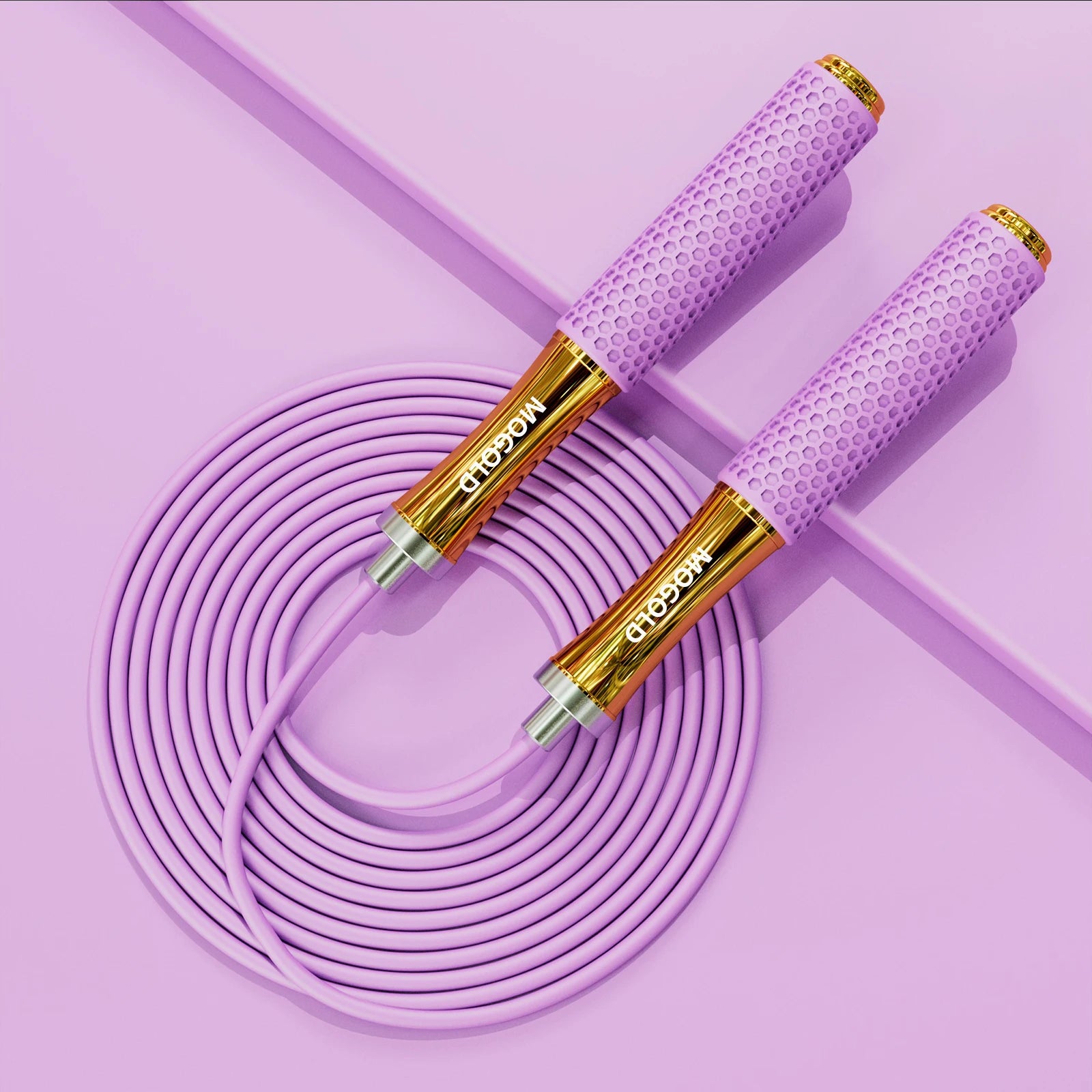 Portable 5mm Adjustable PVC Steel Wire Jump Rope Aluminum Alloy Handle Bearing Silicone Pad Grip Customizable Unisex Fitness