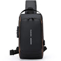 Customizable Logo Unisex Anti-Theft Messenger Bag High Capacity USB Charging PU Material with Zipper for Office and Travel