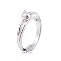 925 Sterling Silver Vintage Style Cat Rings for Women Ladies Wedding and Party Invisible Setting Factory Wholesale