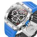 ONOLA Fashion Fully Automatic Mechanical Watches New Luxury Men Watch Man Unique Design Waterproof Tape Clock Relogio Masculino