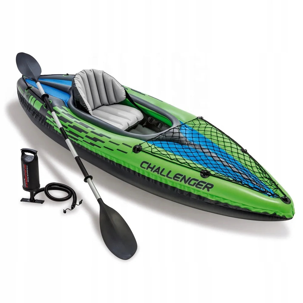 Intex 68306 Inflatable Drop Stitch Kayak 1 Person Single Double Fishing Boat