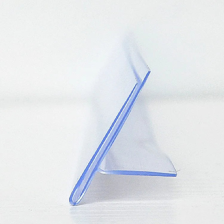 Plastic Pvc Extrusion Adhesive Price Display Strip for Single Channel