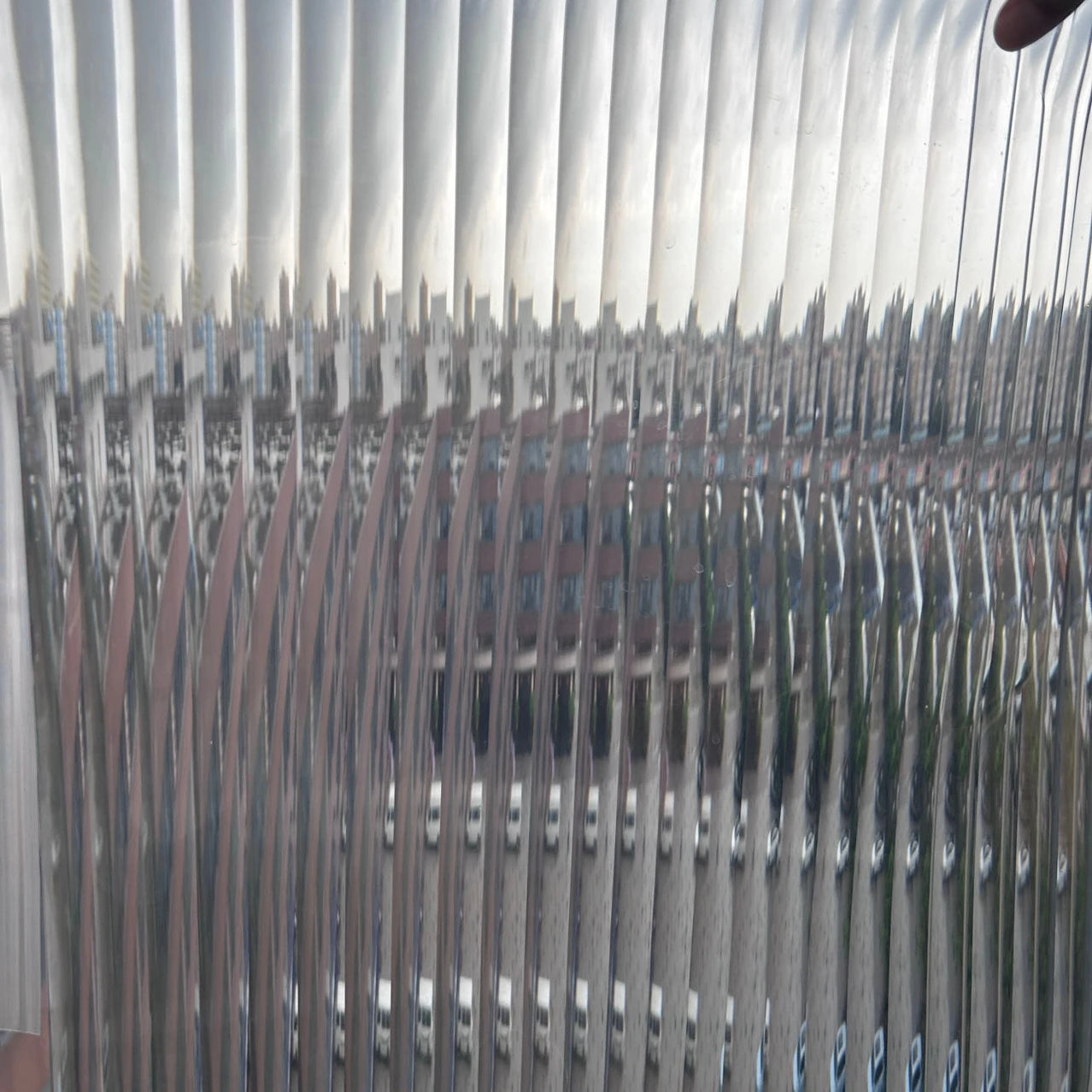 Static Reeded Fluted Glass Window Film Frosted Window Privacy protection Widely Use for Office Home Self Adhesive