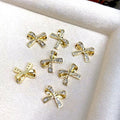 3D Diamond Jewelry Red Nail Diamond Light Luxury Zircon Nail Art Wearing Armor Butterfly Inlaid Diamond Set