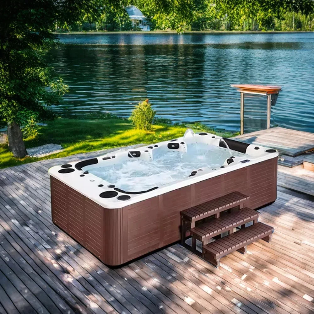 Sunrans CE Certificated Hot Tub whirlpool Spa Multifunctional Hydro Massage Spa Tub Outdoor for 10 Persons