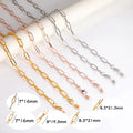 New Paperclip Metal Ball Oversized Circle Sunglasses Detachable Chain Ladies Glasses Chain Gold  Necklace With Lobster Claps