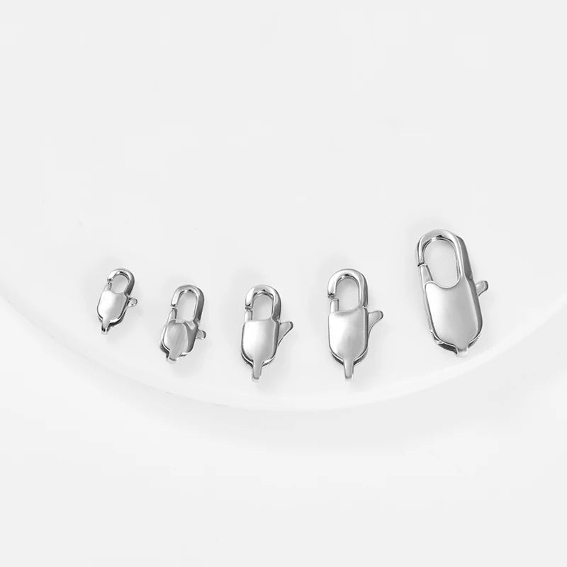 Stainless Steel Jewelry Accessories Buckle Jewelry Buckle Titanium Steel Lobster Buckle for Bracelet Necklace DIY Jewelry