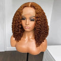 Wholesale Price Raw Virgin Hair Dark Brown Deep Curly Wigs Vendor Human Hair Transparent Lace Front Wigs With Natural Hairline