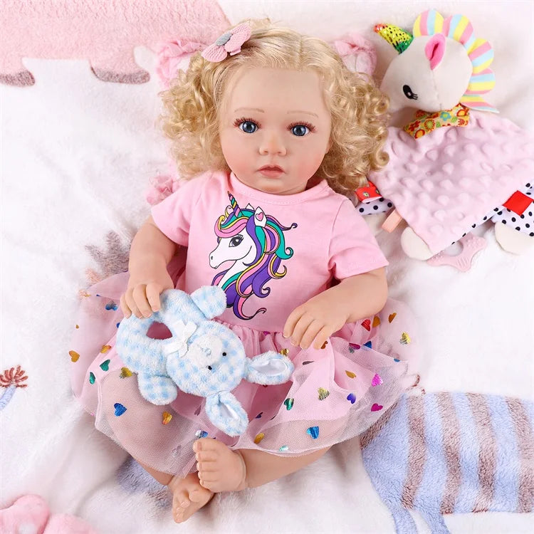 Babeside Daisy 20 Inch / 50cm Reborn Baby Doll Girl Soft Toy Mini Toy DIY Toy