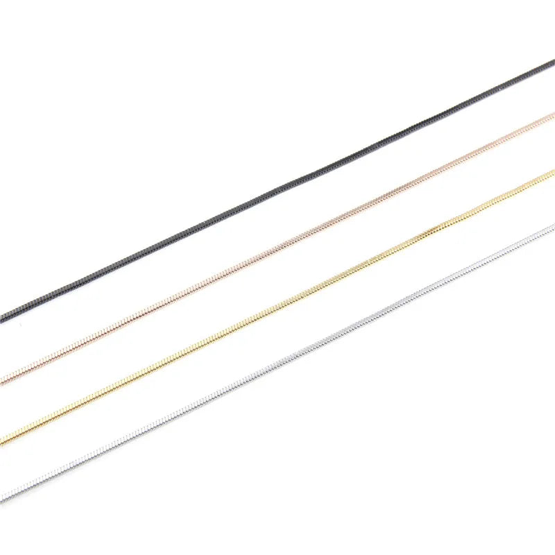 Wholesale Women Necklace 1.5mm Thickness 20inch 18k Gold Filled Stainless Steel Snake Chain
