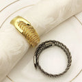 Luxury Metal Napkin Holder With Fashion Chain Table Accessories for Party Stocked Serviette Decoration