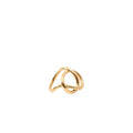 Delicate Titanium Steel 18k Gold Plated Hollow Irregular Knot Rings Jewelry