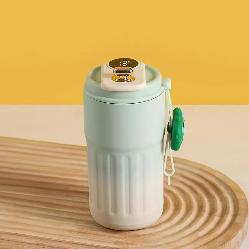 Custom Logo 316 Stainless Steel Smart Coffee Cup Thermos Vacuum Water Bottle Classic Design Cold Thermal Insulation Giveaways