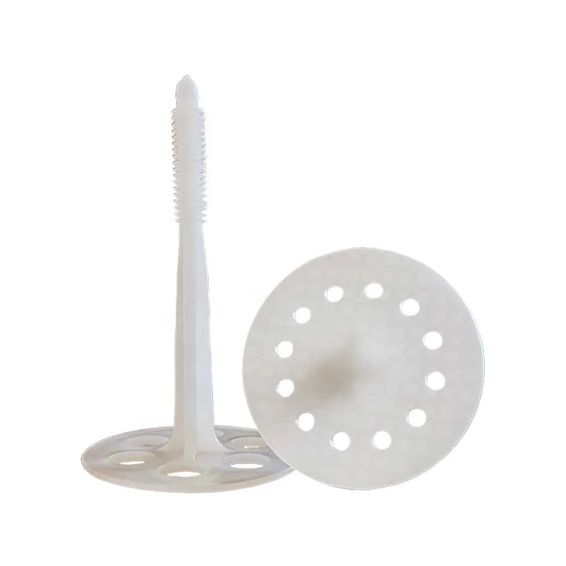 80mm Length Plastic Insulation Anchors with Smooth Shank for Wall and Nail Installation Industrial Grade