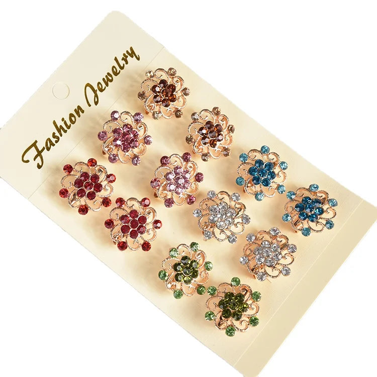Korean Designers' Custom Mini Brooches Mini Pearl Crystal Safety Lapel Pins for Women's Suits and Weddings Great Gift Idea