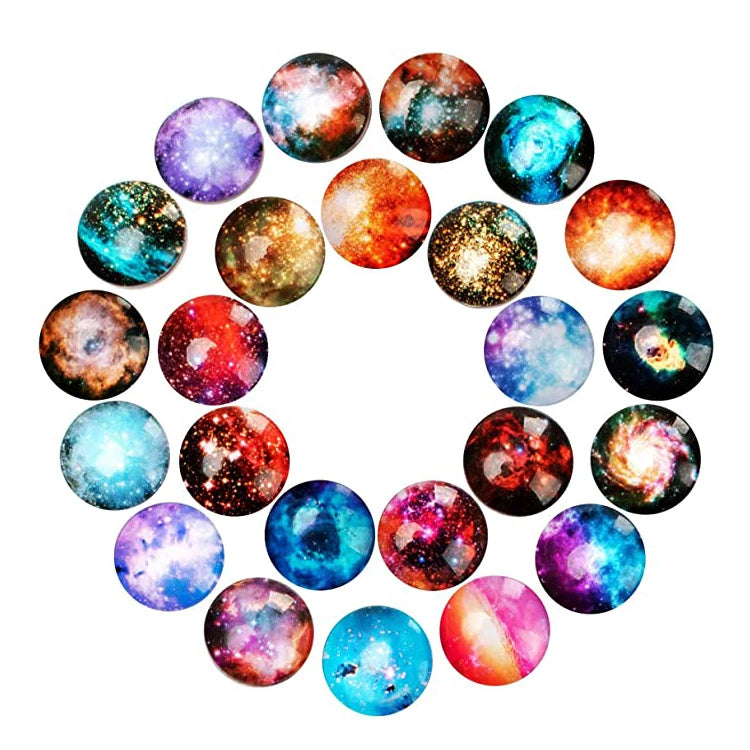 Glass Strong Magnetic Round Cartoon Customized Color Refrigerator Magnet Fridge Stickers for Kitchen Use MegaBDM