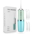 IPX7 Waterproof 220ml Water Tank Rechargeable Oral Care Teeth Cleaner 3 Modes 4 Function Nozzles Oral Dental Flosser