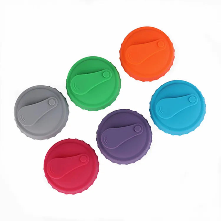Leak Proof Reusable Silicone Soda Can Lids Beer Can Top Cover Silicone Can Stopper for Standard Size Soda/Beer/Energy Drink Cans