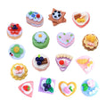 Hot Sale High Quality 3d Fake Fruit Cake Mold Resin Charms Keyring Keychain Accessories