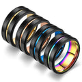 New Arrival Stylish Two Tone Plated Matt Polish 316l Titanium Stainless Steel Wholesale Bulk Beautiful Mans Rings for Men Women